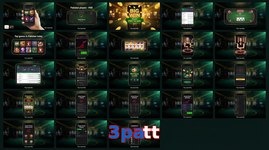 Main screen of 3Patt bet page for PK players