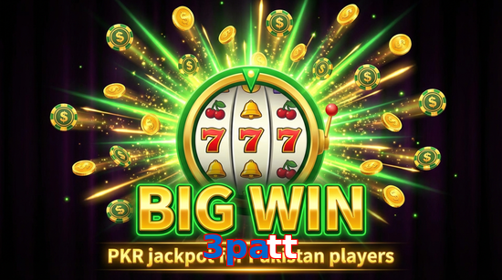Big win animation on 3Patt slot game